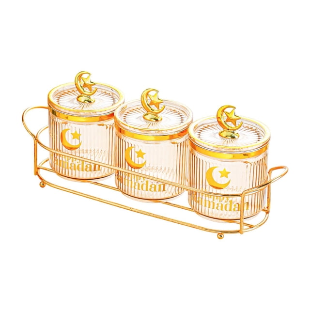 Tarros de especias de cocina, caja de almacenamiento de alimentos, contenedor para fiestas, sala de estar y vacaciones Ámbar