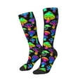 thumbnail image 2 of Balery Bright Mushrooms Fun Novelty Socks Men'S Women'S Crew Socks Funny Crazy Novelty Socks Quirky And Cool Socks, 2 of 9