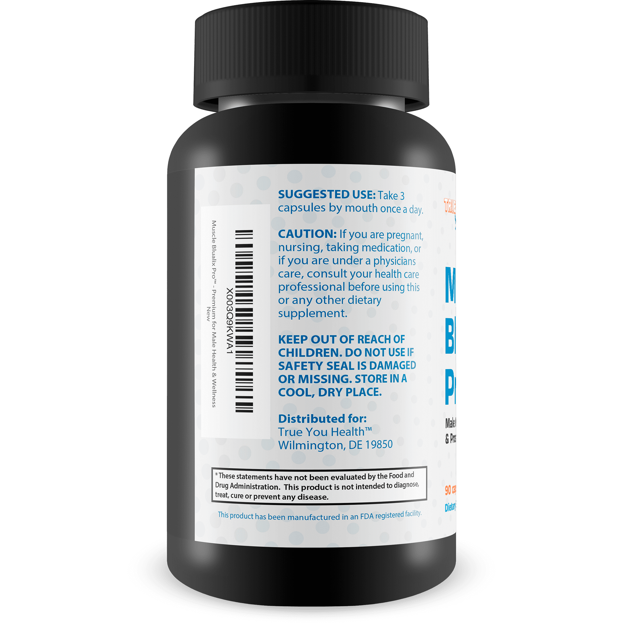 Muscle Blualix Pro - Premium Prostate Supplement for Men - Promote Healthy Energy & Motivation - Vitamin D & Zinc & Turmeric Prostate Formula - Antioxidant Prostate Support for Male Health & Wellness