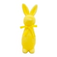 thumbnail image 3 of Figura de conejo de Pascua flocado, estatua de conejo, decoración de Pascua, linda mesa de espuma Amarillo, 3 of 9