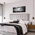 thumbnail image 4 of 3 Piece Storm Sea Canvas Print Black White Ocean Lightning Wall Art Nautical Pictures Painting Nature Artwork Home Office Bathroom Bedroom Decor Stretched Ready to Hang, 4 of 6