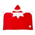 thumbnail image 4 of Elf on the Shelf Kids Holiday Hooded Throw, Red, 4 of 6