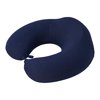 cool-shop travel pillow, memory foam memory foam neck pillow for air planes, driving, trains, office napping, reading, wheelchairs, homes (dark bkue)