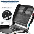 thumbnail image 4 of FORMRS Zipper Binder with Shoulder Strap 2-inch Ring 500 Sheet Capacity File Bag, Red Simple Shapes, 4 of 5