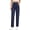 Dark Blue, variant on Fantaslook Pull On Jeans for Women Straight Leg Casual Pants Elastic Waist Denim Pants with Pockets