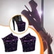 thumbnail image 4 of 2 protectores de zapatos para pole dance, accesorios de vestir, terciopelo profesional y elegante. Púrpura S, 4 of 6