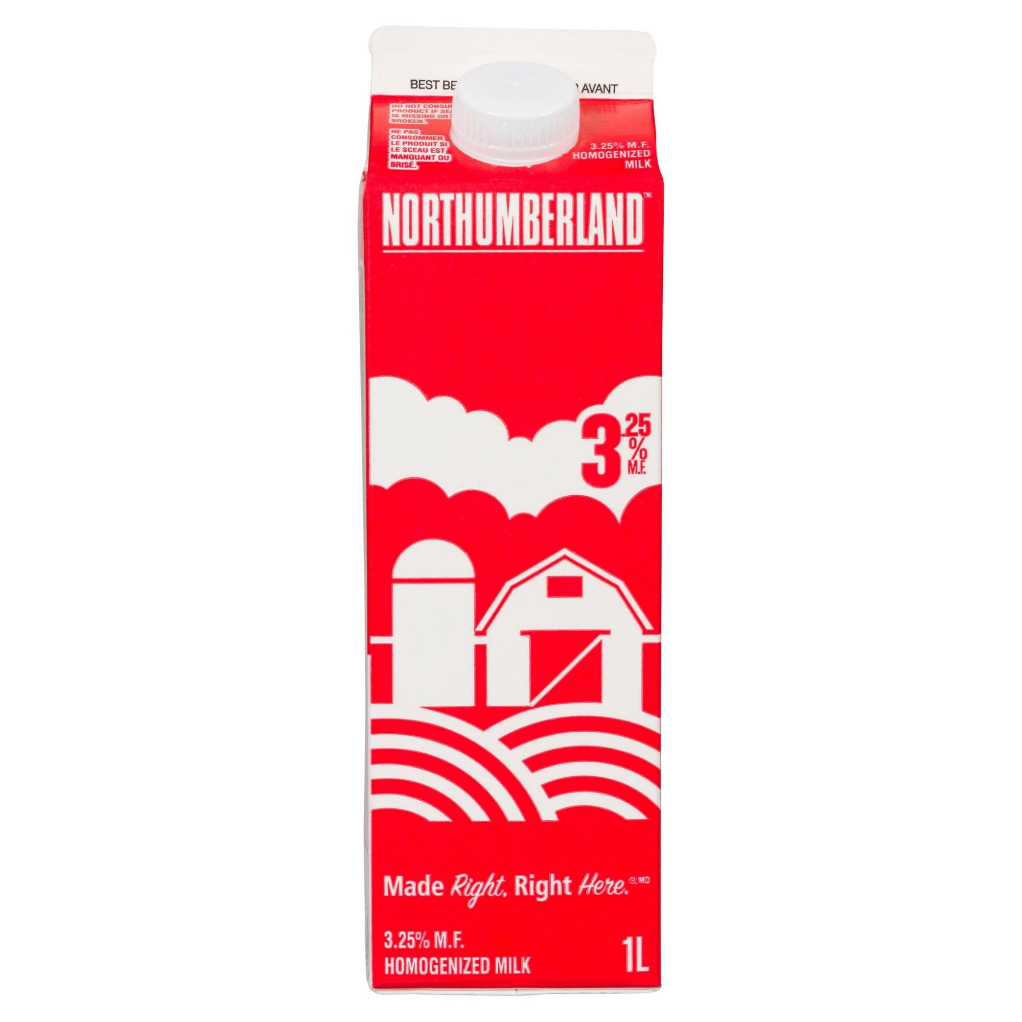 Northumberland Homogenized 3.25% Milk 1L, 1 L