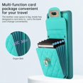 thumbnail image 4 of Phone Case for Samsung Galaxy S20 Ultra 5G Wallet Cover with Credit Card Holder Shoulder Crossbody Strap Long Lanyard Leather Cell Accessories S20ultra 20S S 20 A20 S2O 20ultra G5 Women Girls Green, 4 of 15