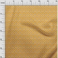 thumbnail image 3 of oneOone Georgette Viscose Orange Fabric Asian Ikat Sewing Material Print Fabric By The Yard 42 Inch Wide, 3 of 4