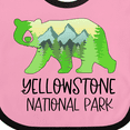 thumbnail image 4 of Inktastic Yellowstone National Park Mountains and Bear Shape Boys or Girls Baby Bib, 4 of 4