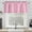 Pink, variant on 100Fens Valance Curtain For Kitchen Black Out Window Curtains For Living Dining Room Window Valance 57×18inches