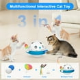 thumbnail image 5 of ZZHY Direct 3-in-1 Interactive Cat Toy with Fluttering Butterfly, Ambush Feather & Balls - Automatic Electric Tumbler, Dual Power, Auto on/off for Indoor Cats, 5 of 8