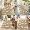 thumbnail image 4 of Hallway Runner Rug 2'x6', Beige Brown Starfish Coastal Kitchen Runner Rugs Non-Slip Carpet Mats, Nautical Summer Ocean Abstract Art Bedside Rugs Runners Floor Carpet for Bathroom Laundry Room, 4 of 8