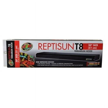 Zoo Med ReptiSun T8 Terrarium Hood [Reptile Light Hoods, Reptile Supplies] 20" long