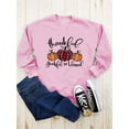 thumbnail image 4 of Anbech Thankful Grateful Blessed Sweatshirt for Women Pumpkin Shirt Graphic Long Sleeve Pullover Christmas Ladies Top, 4 of 7