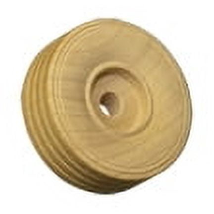 48 Pcs 1-1/2" Wood Treaded Toy Wheel 1/2" thickHole size 1/4"Use AP1010 or AP1005 Axle pegs for 1/4 holes.