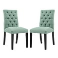 thumbnail image 2 of Modway Duchess 21.5" Modern Style Fabric Dining Chair in Laguna (Set of 2), 2 of 5