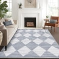 thumbnail image 2 of 9x12 Area Rug Trellis Rugs for Living Room,Washable Modern Trellis Carpet for Bedroom, Non Slip Low Pile Carpet for Home Office Decor, 2 of 7