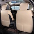 thumbnail image 5 of Maidao Car Seat Covers Full Set for Lexus for SC/Soarer 1992-2000 5 Seats Leather Compatible Airbag Water Resistant Front Rear Cushion Protector Beige, 5 of 9
