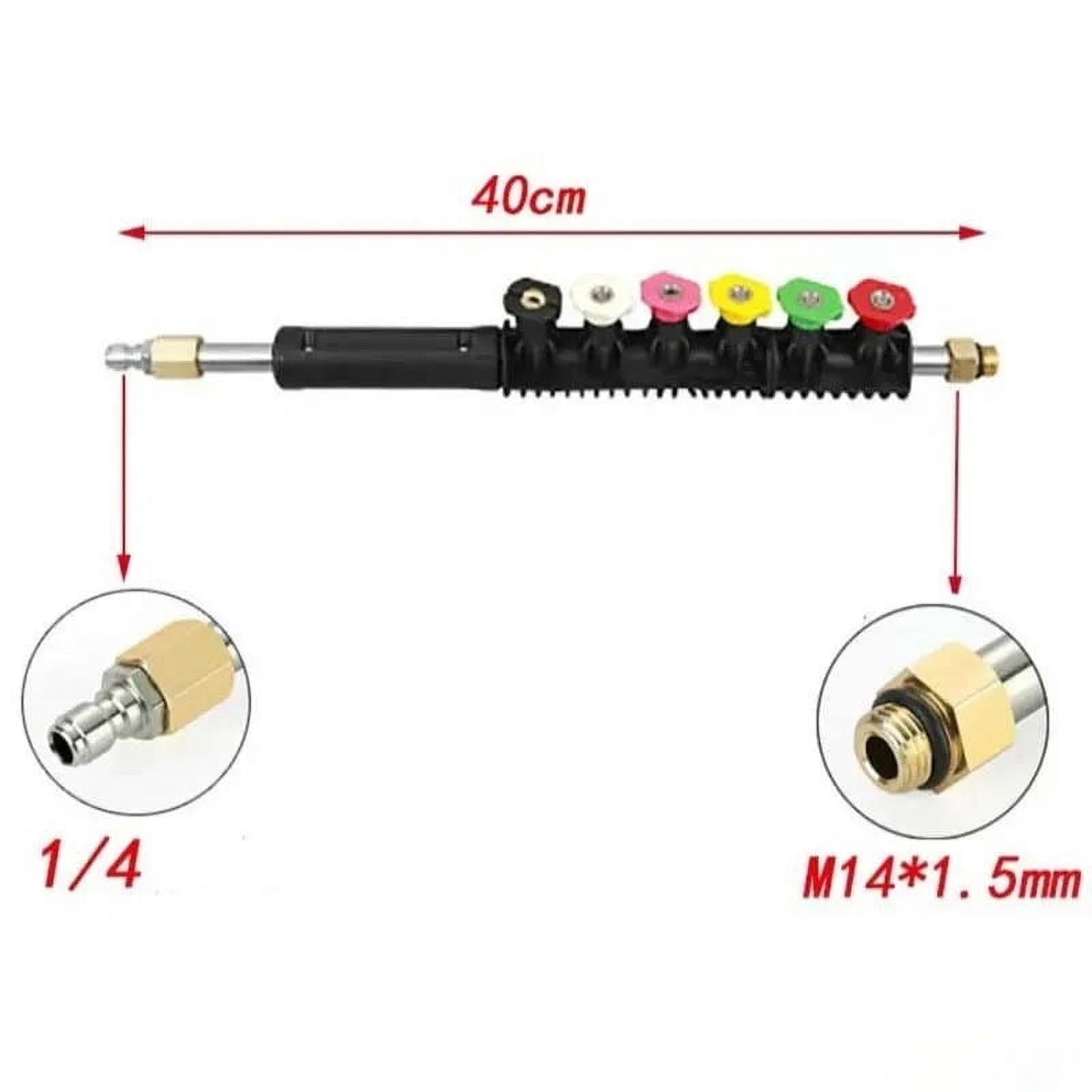 4000PSI 120" Pressure Washer Wand Extension Power Lance Gun Attachment Nozzle Tip
