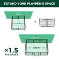 thumbnail image 4 of FXW Rollick Dog Playpen for Yard, RV Camping, 24 inch 4 Panels for Puppy and Small Dogs│Patented, Black, 4 of 4