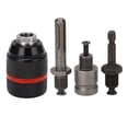 thumbnail image 1 of Portabrocas de autoajuste sin llave de 1/2 pulg., rango de sujeción de 2 a 13 mm, herramienta de cambio rápido, hexagonal, longitud de 63 mm, 1 of 14
