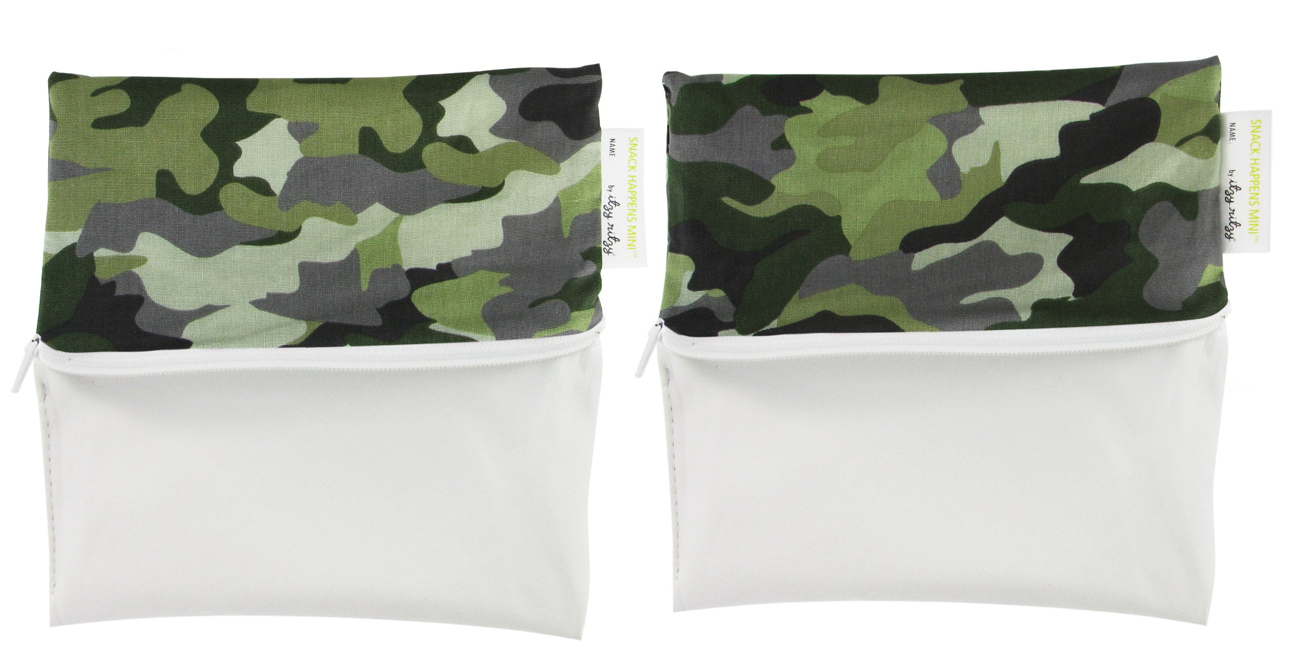 Itzy Ritzy IR-MSW8093 Snack Happens Mini Reusable Snack and Everything Bag Camo