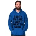 thumbnail image 5 of I Didn't Want to Come Introvert Funny Hoodie Sweatshirt Women Men Brisco Brands M, 5 of 6