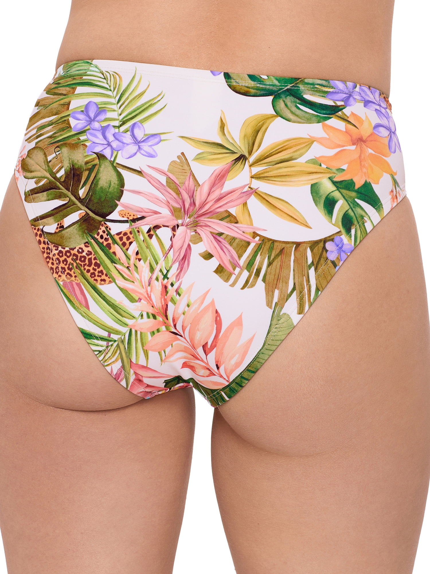 Sofia by Sofia Vergara Women's and Women's Plus Cheeky High Waist Bikini Bottoms, Sizes XS-2X