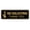 Black Gold, variant on Standard NO Soliciting Thank You (Salesman) Sign (Brushed Gold) - Small
