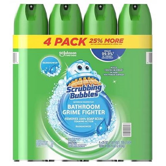 Scrubbing Bubbles Bathroom Cleaner, Liquid 4 Pk. 25 oz. All Purpose Cleaners