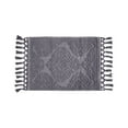 thumbnail image 5 of Jean Pierre Ricardo Cotton Fringe 17 x 31 in. Bath Rug, Dark Grey, 5 of 9