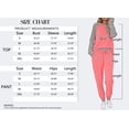 thumbnail image 5 of MOSHU Plus Size Two Piece Womens Pajama Sets Pullover Raglan Long Sleeve Tops and Tapered Drawstring Pants with Pockets Color Block Lounge Sets, 5 of 9