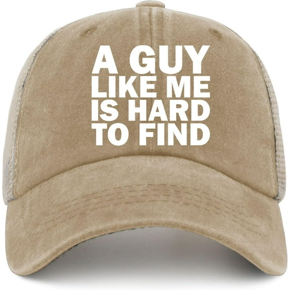 A Guy Like ME is Hard to FIND Hat Trucker Hat Men Trendy Mesh Hat for Summer