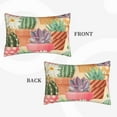 thumbnail image 4 of Balery High Detail Succulent And Cactus Bedding Queen Pillow Cases - Envelope Closure - Soft Brushed Microfiber Fabric - Shrinkage and Fade Resistant Pillow Cases-20"x30", 4 of 9