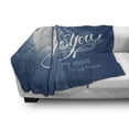thumbnail image 3 of I Love You Soft Flannel Fleece Blanket, Night Sky with Full Moon Between Stars Cloud Dramatic Romance Wedding Image, Cozy Plush for Indoor and Outdoor Use, 50" x 70", Dark Blue Pearl, by Ambesonne, 3 of 6