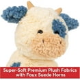 thumbnail image 4 of Gund Cozys Collection Cow, Stuffed Animal For Ages 1 And Up, Spring Decor Plush Toy, Cream/blue, 10, 4 of 5