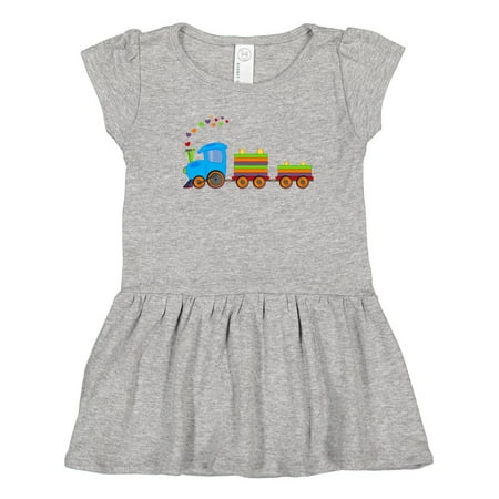 

Inktastic Colorful Toy Train Gift Toddler Girl Dress