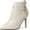 White, variant on Women'S Leather Pointed Toe Stiletto Ankle Boots Fall Winter Fashion Back Zipper High Heel Dress Booties For Date Party Evening