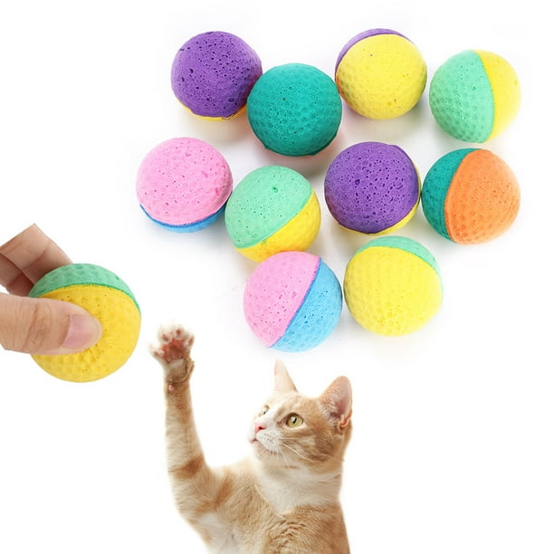 Jouet pour chat Peahefy, jouet de balles en latex pour chat, 10