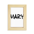 thumbnail image 1 of Special Handwriting English Name MARY Desktop Display Photo Frame Picture Art Painting 5x7 inch, 1 of 3