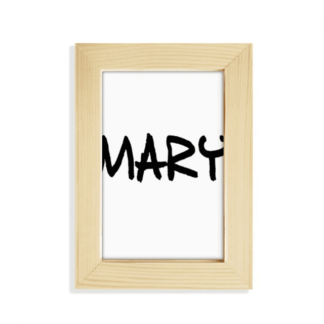 Special Handwriting English Name MARY Desktop Display Photo Frame Picture Art Painting 5x7 inch