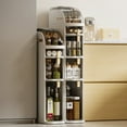 thumbnail image 2 of 1 Piece Plastic 18Cm Narrow Size Gap Storage Cabinet Drawer Type Kitchen Gap Multi-Layer Bathroom Narrow Storage Cabinet Rack, 2 of 9