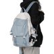 thumbnail image 1 of Waterproof Campus Backpack Black Lightweight Travel Backpack Casual Backpack Laptop Backpack Men Women - B3 - Blue and White - Suitable for Lapt, 1 of 5