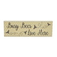 thumbnail image 2 of VHC Brands Buzzy Bees Busy Bees Live Here MDF Wall Sign 4x12, Spring Decor, Home Decorations for Wall or Door, Spring and Easter Hanging Decoration, 2 of 4
