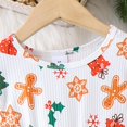 thumbnail image 4 of PatPat Toddler Girl Childlike Christmas Flutter Sleeve Dress, Multi-color, Girl: 3-4 Years, 4 of 8