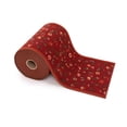 thumbnail image 2 of Custom Size 22" Wide Runner Non-Slip Rubber Backed Machine Washable Hall - 22 Inch Wide x 17 Feet Long Runner (22" x 17' Runner) Rug Jenni Red Botanical Floral Indoor Outdoor Low Pile, 2 of 4