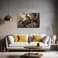 thumbnail image 2 of ZHONGYUTONG Vintage Rabbit Canvas Wall Art Brown Bunny Picture Print Forest Hare Easter Animal Painting for Nursery Decor Framed (28.00" x 42.00"), 2 of 5