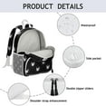 thumbnail image 2 of Mystical Student Backpack – Gothic Celestial Moon And Star Steampunk Cosmic Lunar Eclipse Astral Sky Sunburst Pattern, 2 of 6