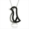 thumbnail image 3 of Black Diamond Accent Penguin Necklace, 3 of 3